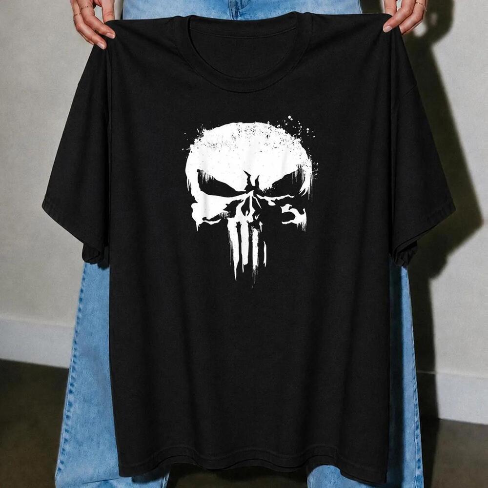 Punisher Skull Halloween Shirt, Cosplay Tee, Comic Antihero